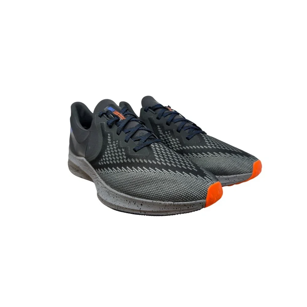 Nike Zoom Winflo 6 Running Shoes Mens 13 Black Grey CU4834-001 Speckled Sole
